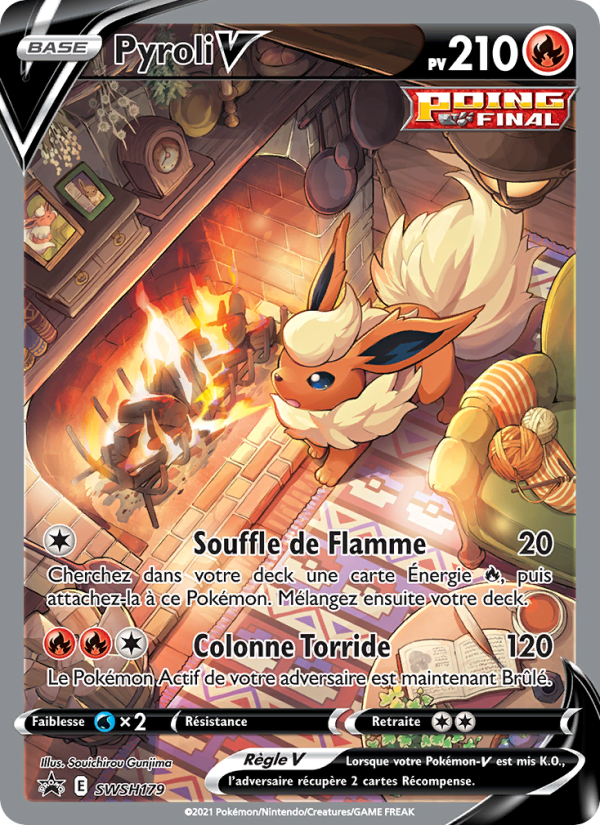 Pyroli V SWSH179 — Promo SWSH (French Pokémon TCG card)