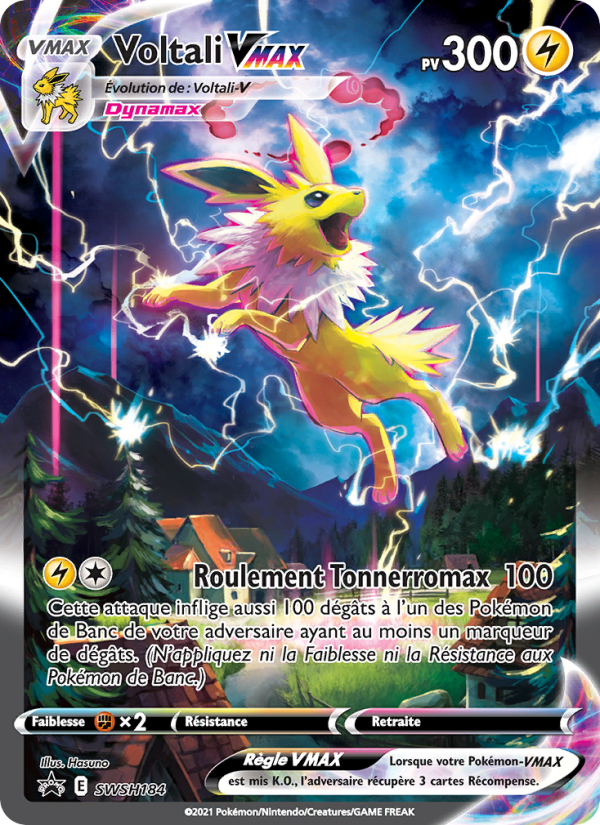Voltali VMAX SWSH184 — Promo SWSH (French Pokémon TCG card)