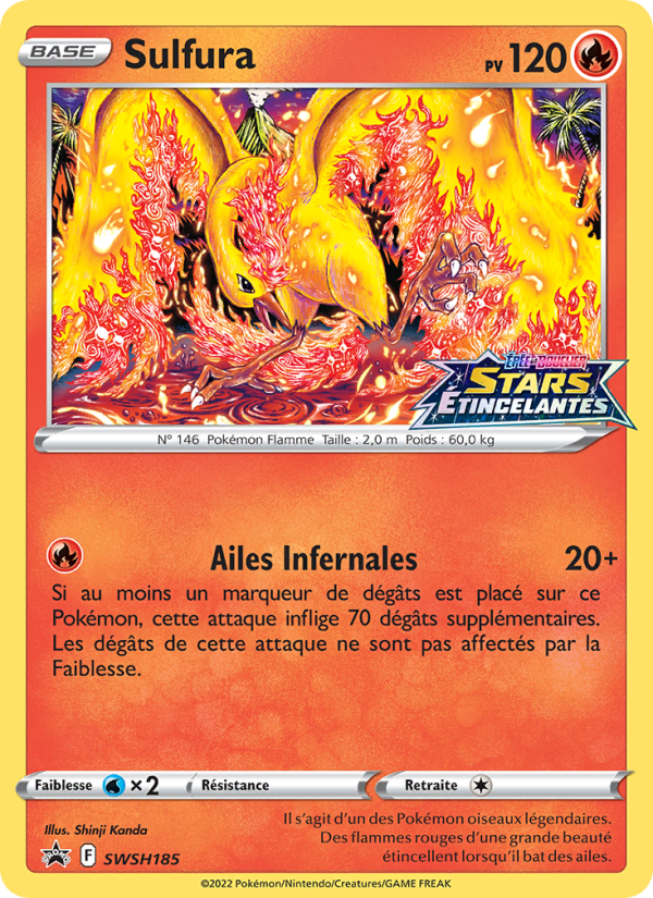 Sulfura SWSH185 — Promo SWSH (French Pokémon TCG card)