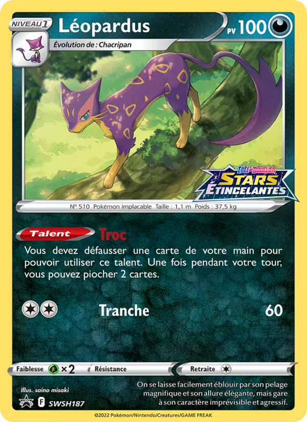Léopardus SWSH187 — Promo SWSH (French Pokémon TCG card)