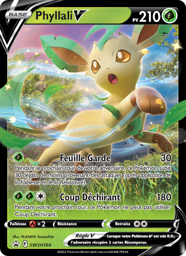 Phyllali V SWSH194 — Promo SWSH (French Pokémon TCG card)