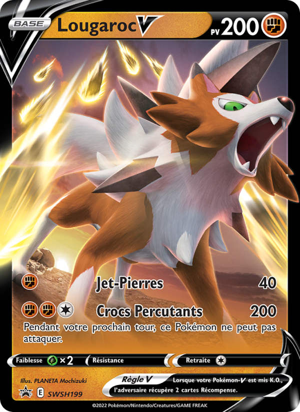 Lougaroc V SWSH199 — Promo SWSH (French Pokémon TCG card)