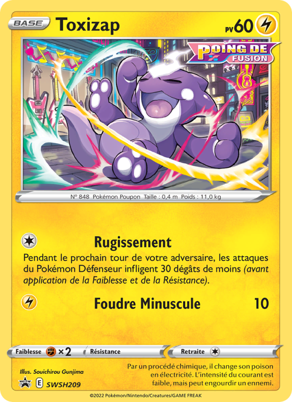 Toxizap SWSH209 — Promo SWSH (French Pokémon TCG card)