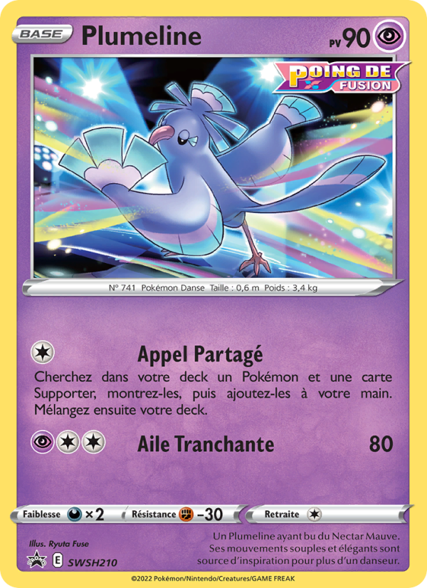 Plumeline SWSH210 — Promo SWSH (French Pokémon TCG card)