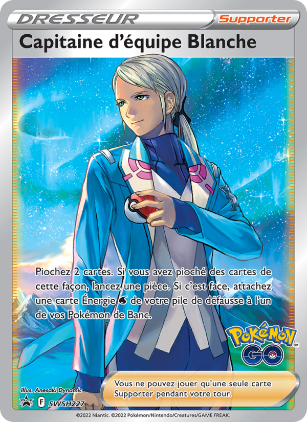 Capitaine d'équipe Blanche SWSH227 — Promo SWSH (French Pokémon TCG card)