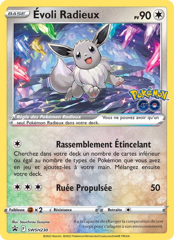 Évoli Radieux SWSH230 — Promo SWSH (French Pokémon TCG card)