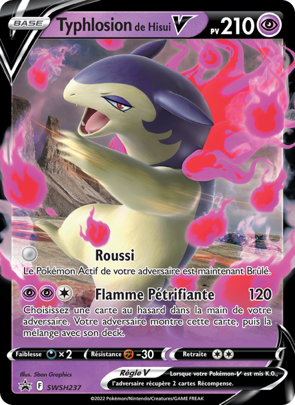 Typhlosion de Hisui V SWSH237 — Promo SWSH (French Pokémon TCG card)