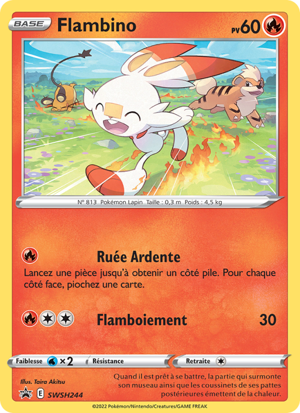 Flambino SWSH244 — Promo SWSH (French Pokémon TCG card)