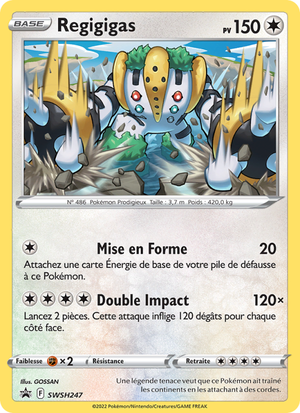 Regigigas SWSH247 — Promo SWSH (French Pokémon TCG card)