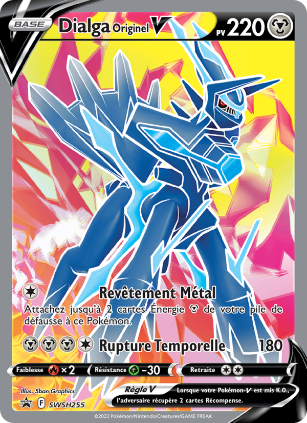 Dialga Originel V SWSH255 — Promo SWSH (French Pokémon TCG card)