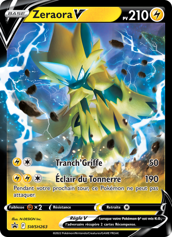 Zeraora V SWSH263 — Promo SWSH (French Pokémon TCG card)