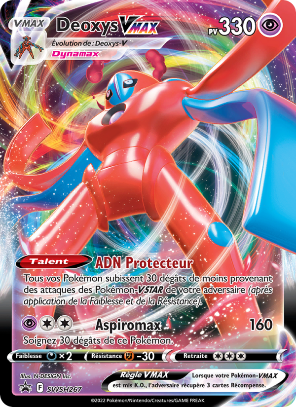 Deoxys VMAX SWSH267 — Promo SWSH (French Pokémon TCG card)