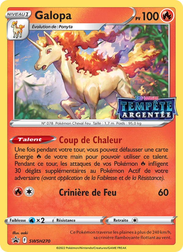 Galopa SWSH270 — Promo SWSH (French Pokémon TCG card)