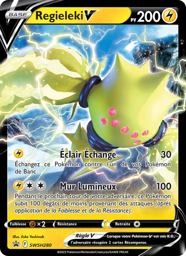Regieleki V SWSH280 — Promo SWSH (French Pokémon TCG card)