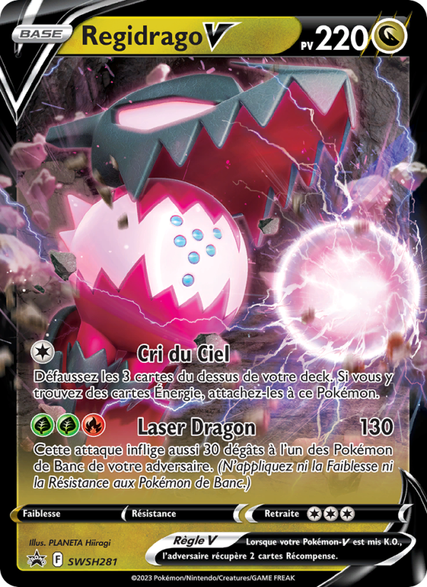 Regidrago V SWSH281 — Promo SWSH (French Pokémon TCG card)