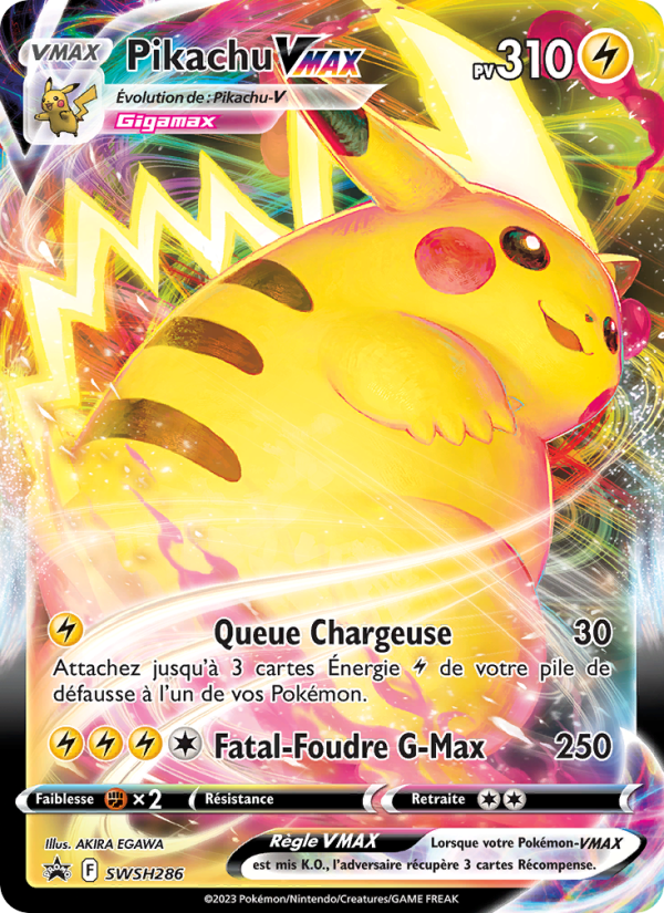 Pikachu VMAX SWSH286 — Promo SWSH (French Pokémon TCG card)