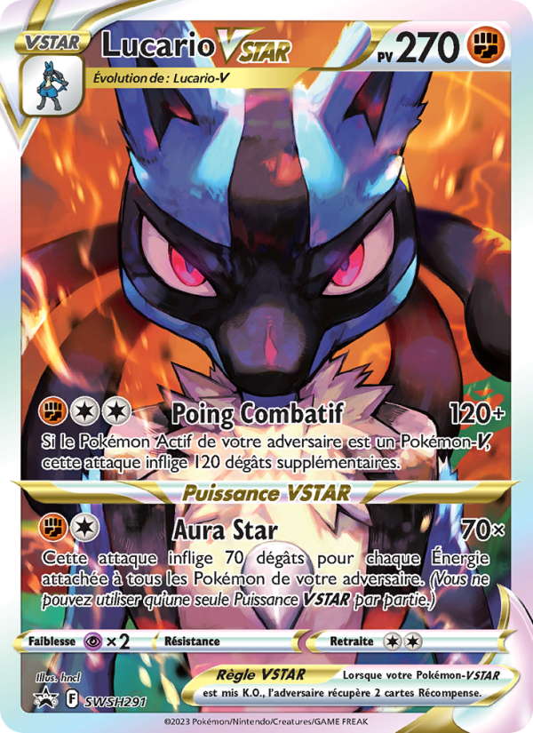 Lucario VSTAR SWSH291 — Promo SWSH (French Pokémon TCG card)