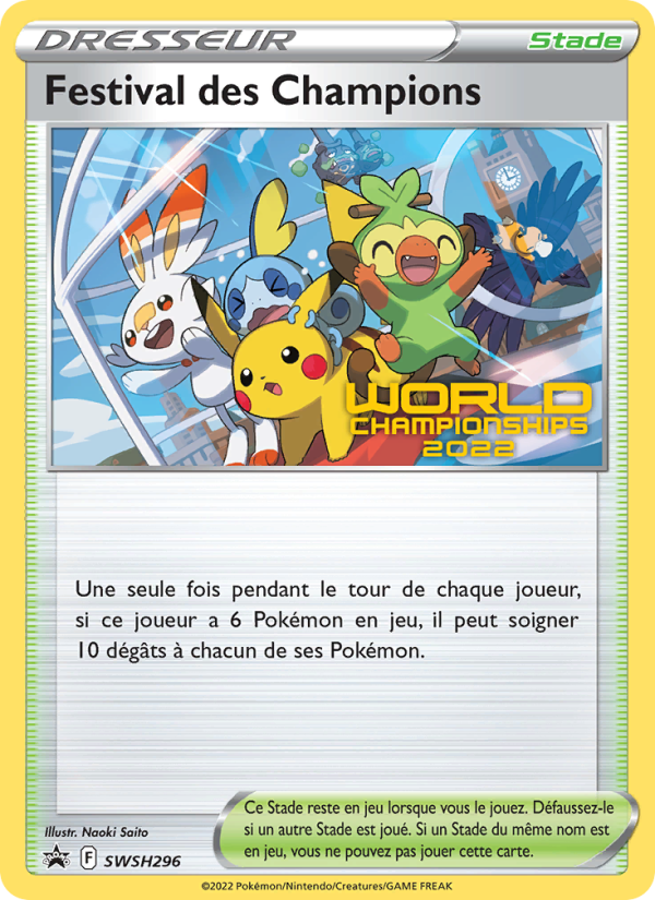 Festival des Champions SWSH296 — Promo SWSH (French Pokémon TCG card)