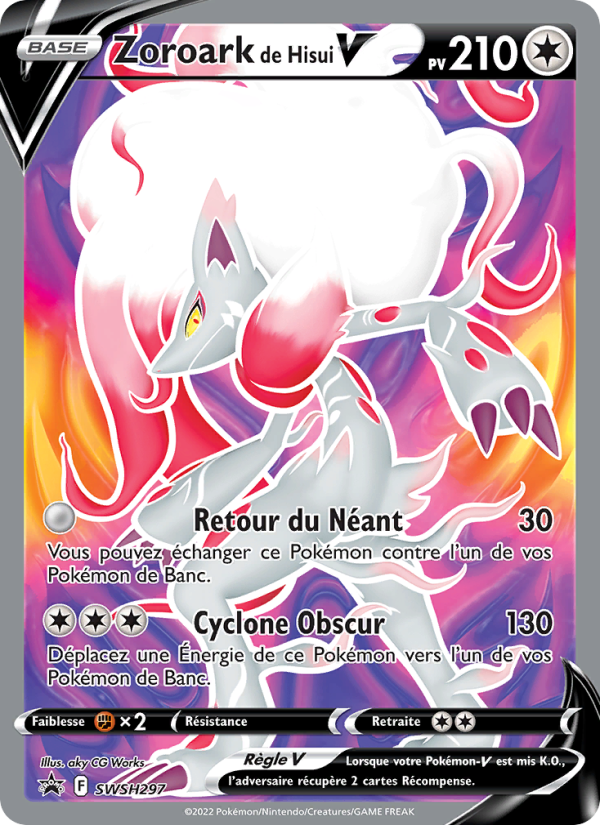 Zoroark de Hisui V SWSH297 — Promo SWSH (French Pokémon TCG card)