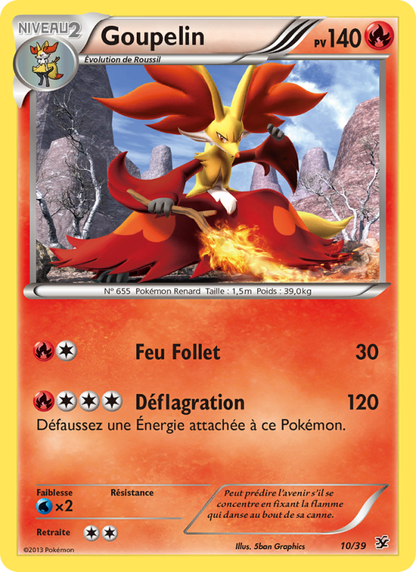 Goupelin 10 — Bienvenue à Kalos (French Pokémon TCG card)