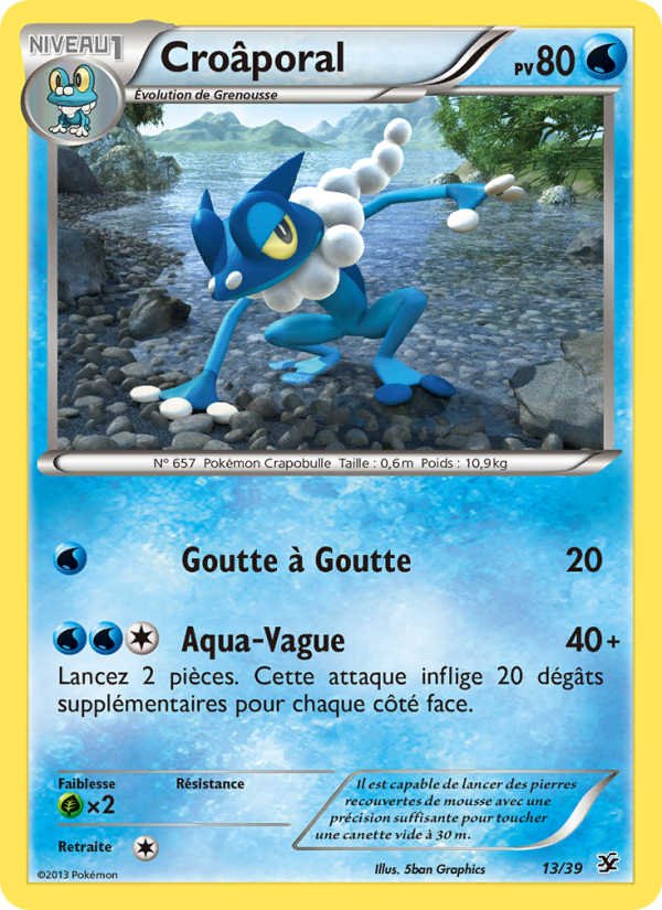 Croâporal 13 — Bienvenue à Kalos (French Pokémon TCG card)