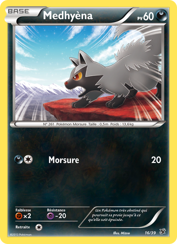 Medhyèna 16 — Bienvenue à Kalos (French Pokémon TCG card)