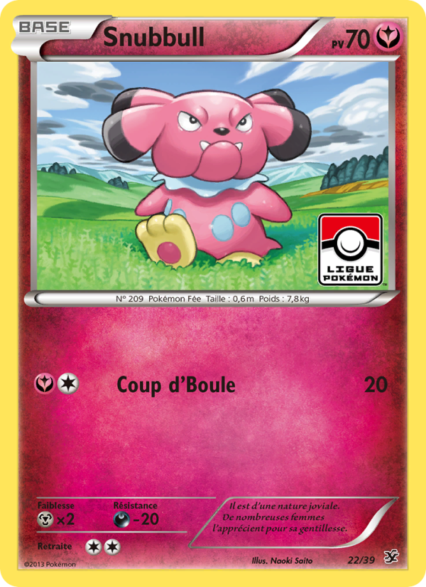 Snubbull 22 — Bienvenue à Kalos (French Pokémon TCG card)