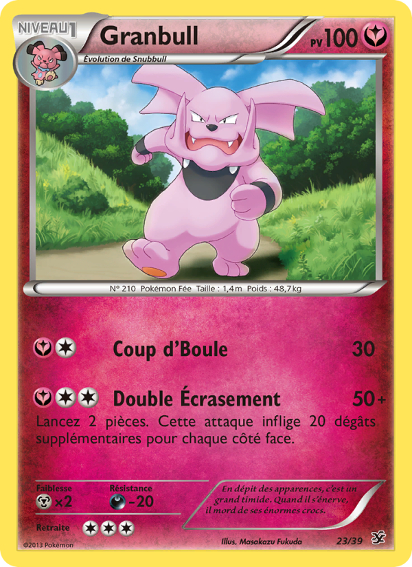 Granbull 23 — Bienvenue à Kalos (French Pokémon TCG card)