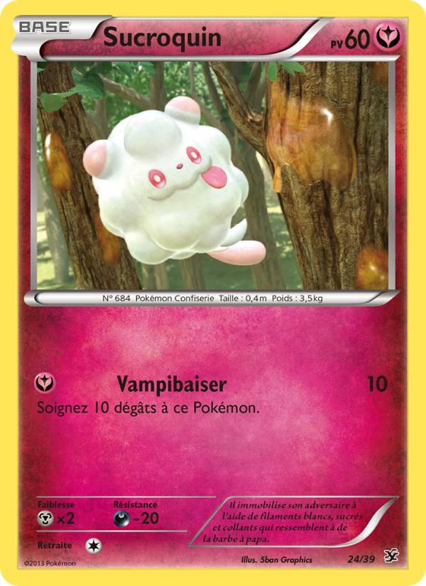 Sucroquin 24 — Bienvenue à Kalos (French Pokémon TCG card)