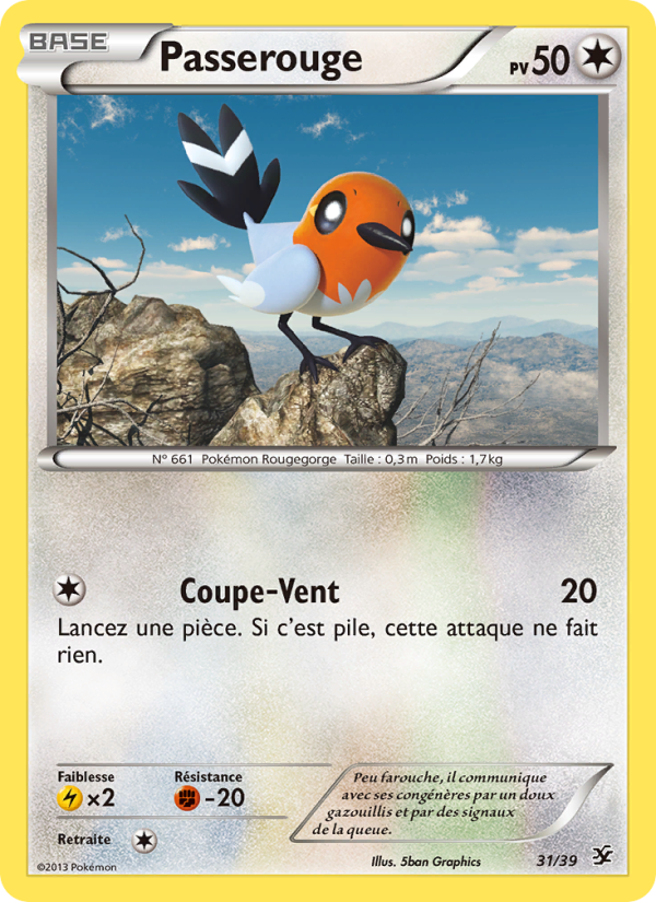 Passerouge 31 — Bienvenue à Kalos (French Pokémon TCG card)