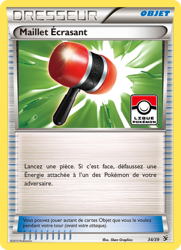 Maillet Écrasant 34 — Bienvenue à Kalos (French Pokémon TCG card)