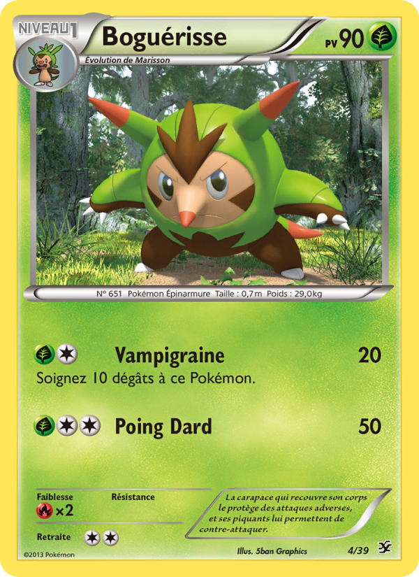 Boguérisse 4 — Bienvenue à Kalos (French Pokémon TCG card)