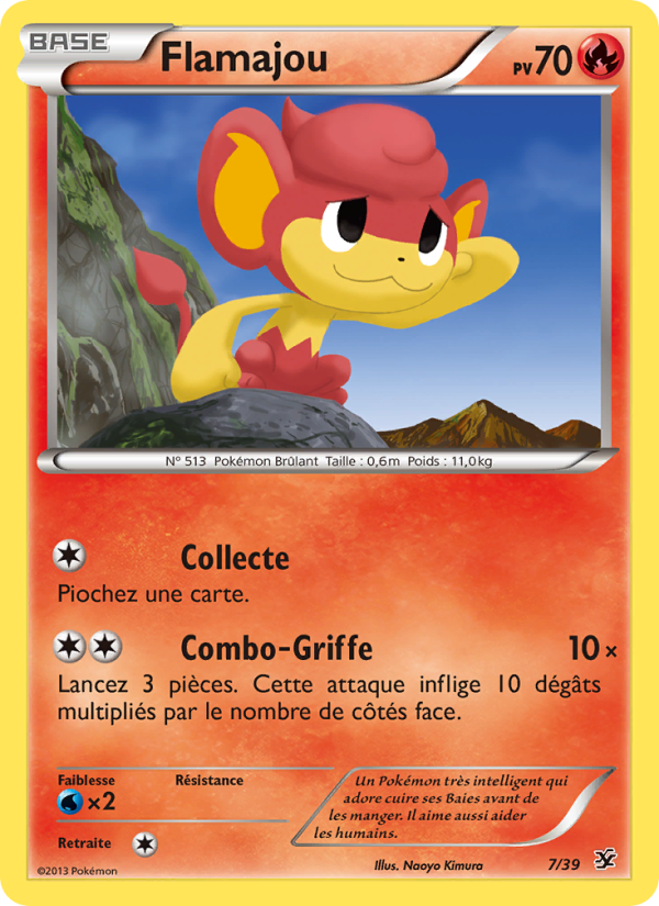 Flamajou 7 — Bienvenue à Kalos (French Pokémon TCG card)