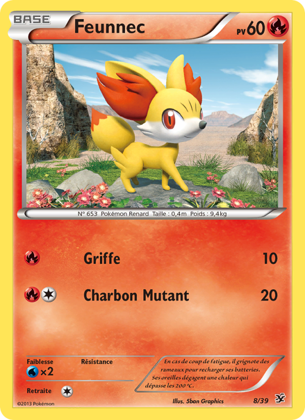 Feunnec 8 — Bienvenue à Kalos (French Pokémon TCG card)