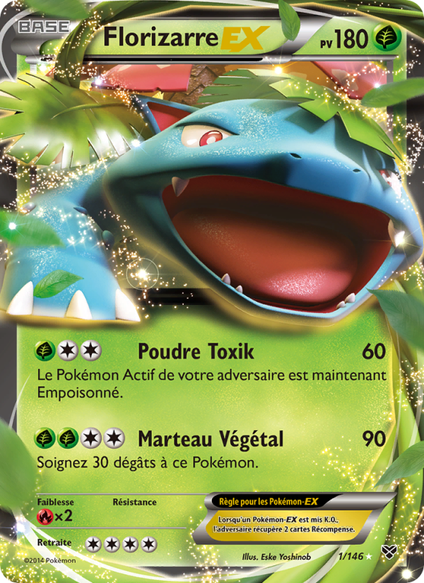 Florizarre EX 1 — XY (French Pokémon TCG card)