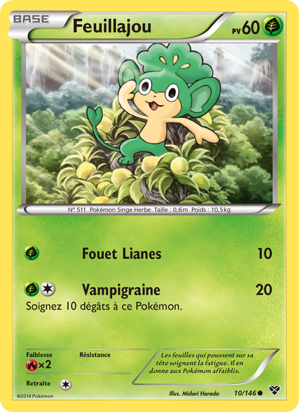Feuillajou 10 — XY (French Pokémon TCG card)
