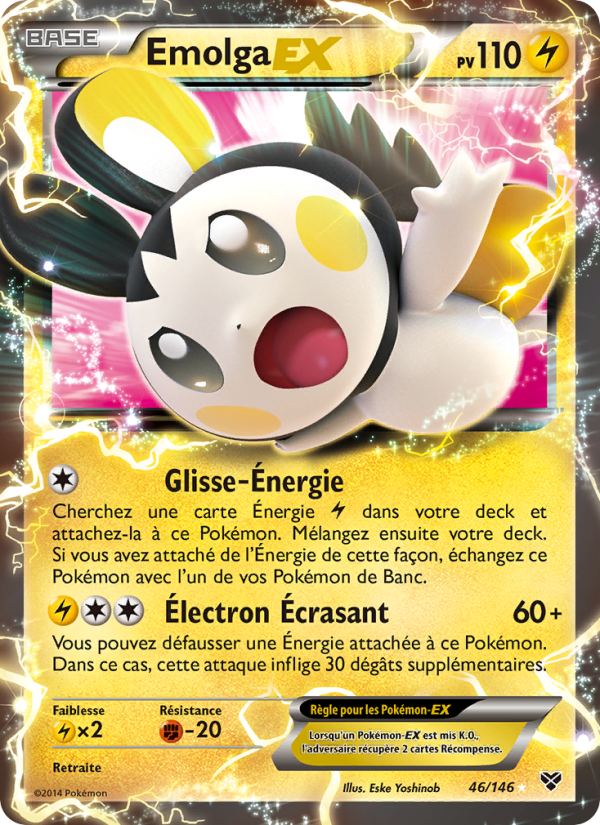 Emolga EX 46 — XY (French Pokémon TCG card)