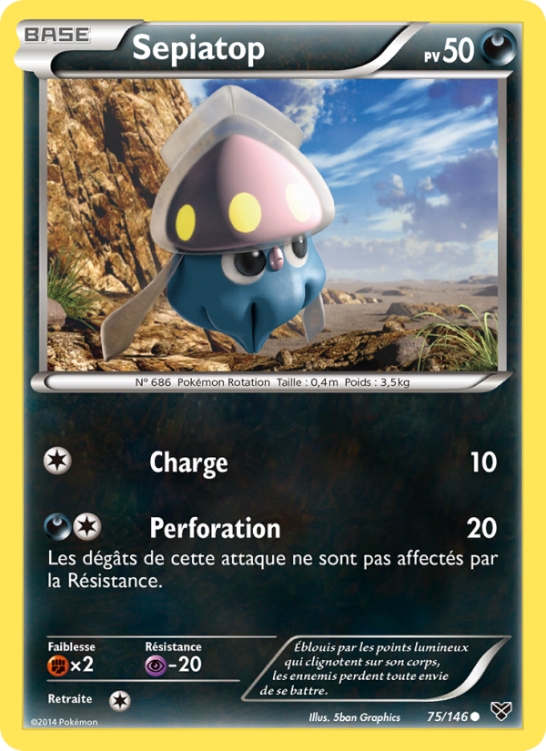 Sepiatop 75 — XY (French Pokémon TCG card)