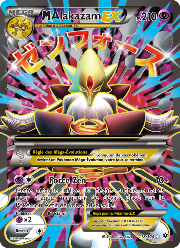M-Alakazam EX 118 — Impact des Destins (French Pokémon TCG card)