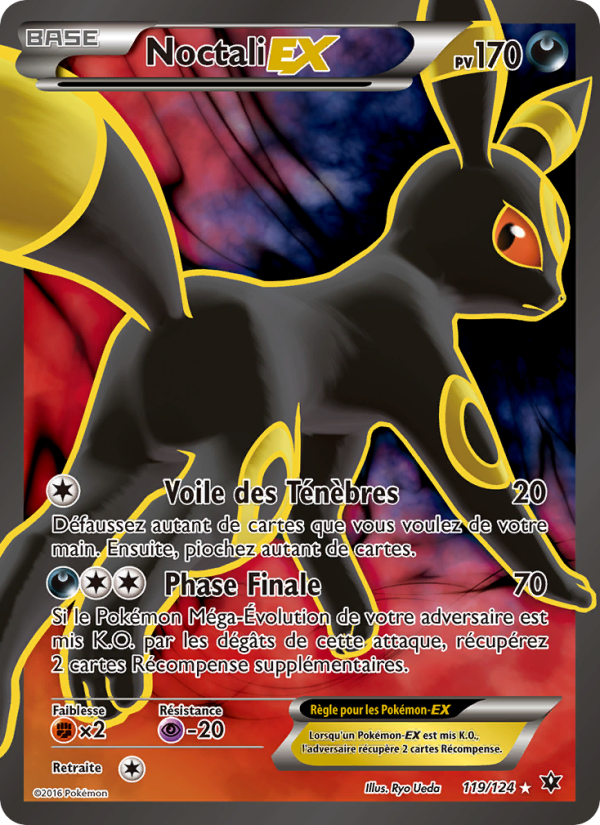 Noctali EX 119 — Impact des Destins (French Pokémon TCG card)