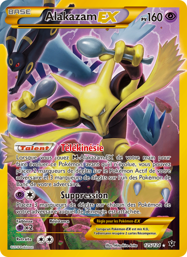 Alakazam EX 125 — Impact des Destins (French Pokémon TCG card)
