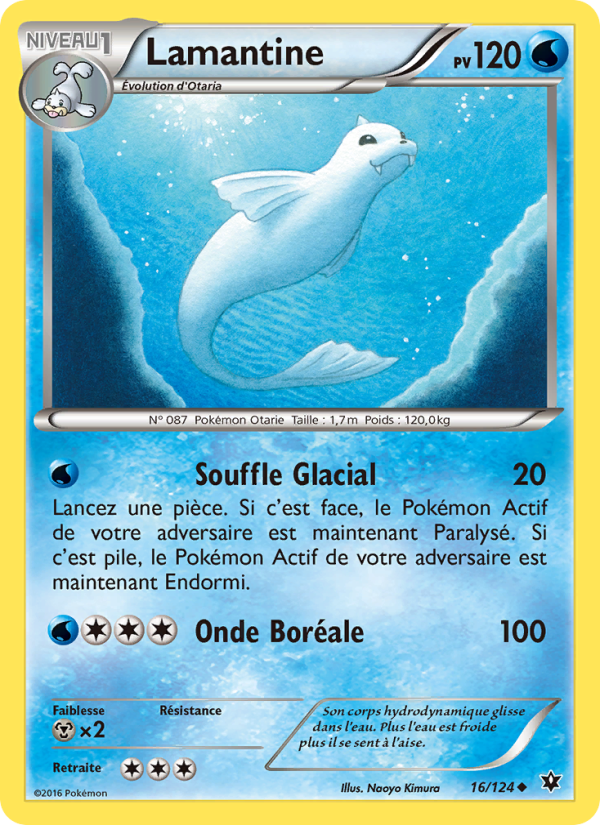 Lamantine 16 — Impact des Destins (French Pokémon TCG card)
