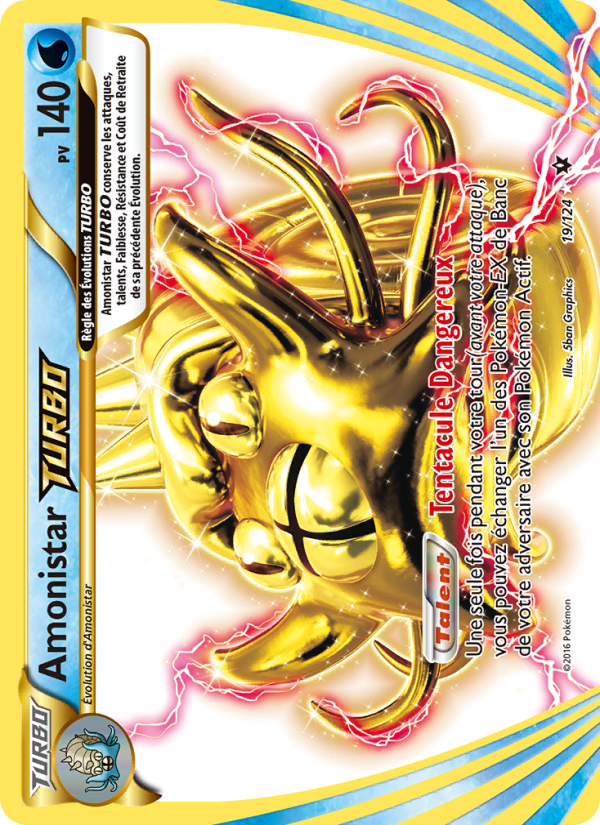 Amonistar TURBO 19 — Impact des Destins (French Pokémon TCG card)