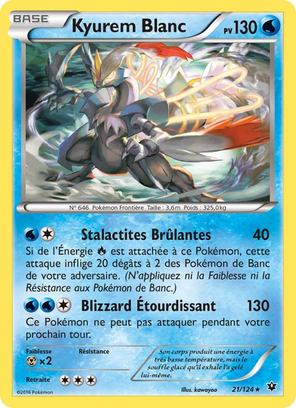 Kyurem Blanc 21 — Impact des Destins (French Pokémon TCG card)
