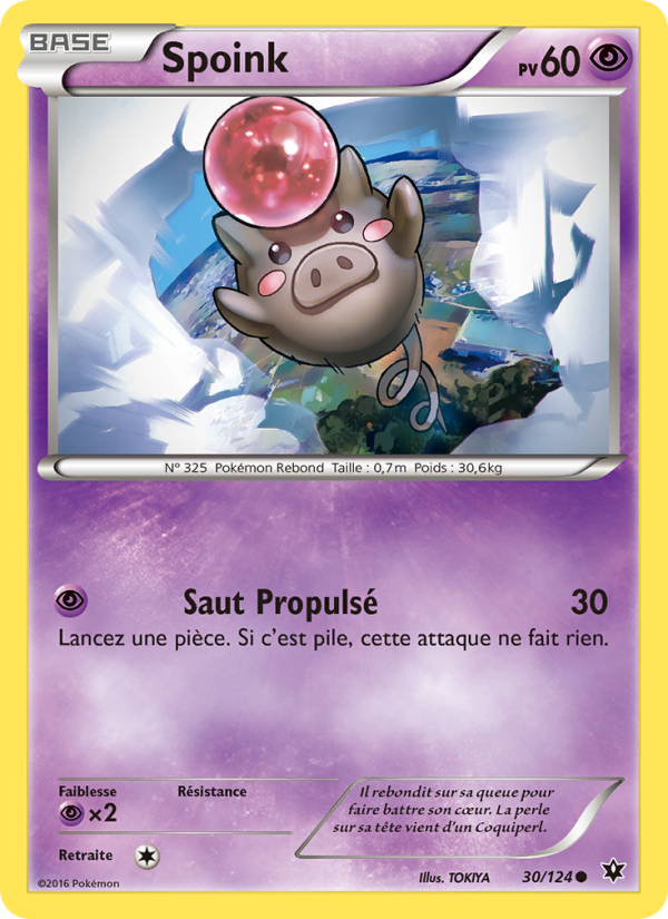 Spoink 30 — Impact des Destins (French Pokémon TCG card)