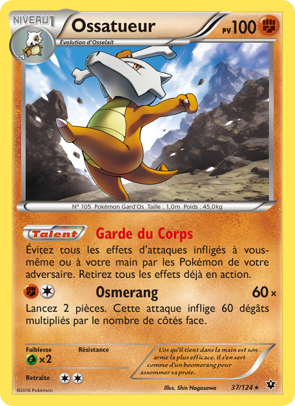 Ossatueur 37 — Impact des Destins (French Pokémon TCG card)