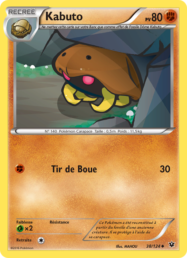 Kabuto 38 — Impact des Destins (French Pokémon TCG card)