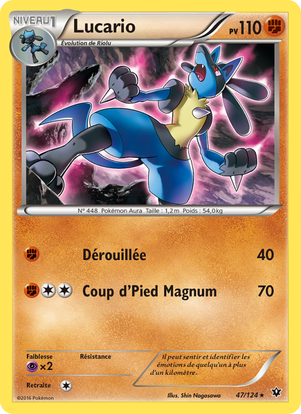 Lucario 47 — Impact des Destins (French Pokémon TCG card)