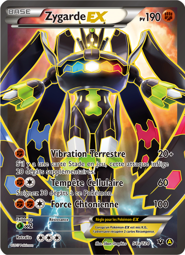 Zygarde EX 54a — Impact des Destins (French Pokémon TCG card)