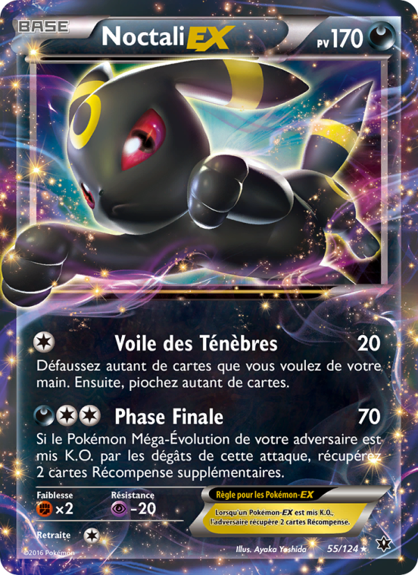 Noctali EX 55 — Impact des Destins (French Pokémon TCG card)